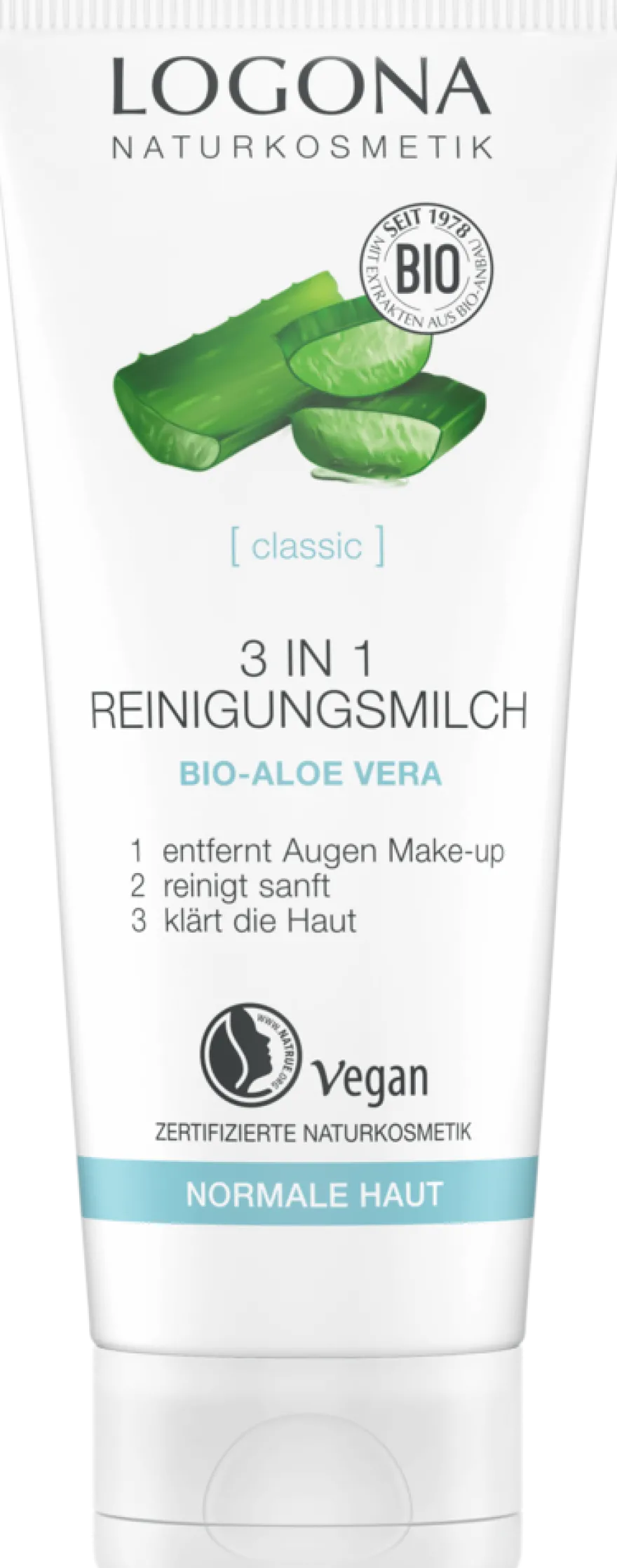 Logona Classic 3 in 1 Puhdistusmaito