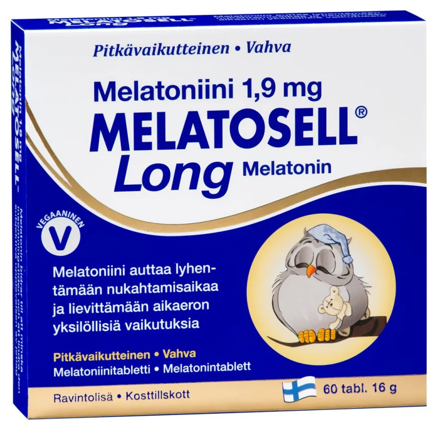 Melatosell Long Melatoniini 1,9 mg