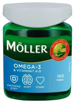 Möller Omega-3 & Vitamiinit A-D