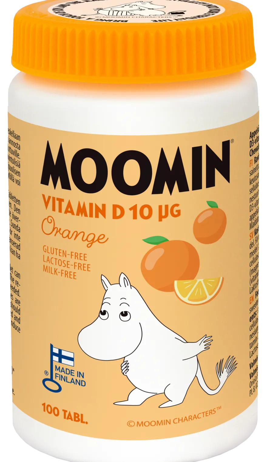 Moomin® D-vitamiini 10 µg Appelsiini