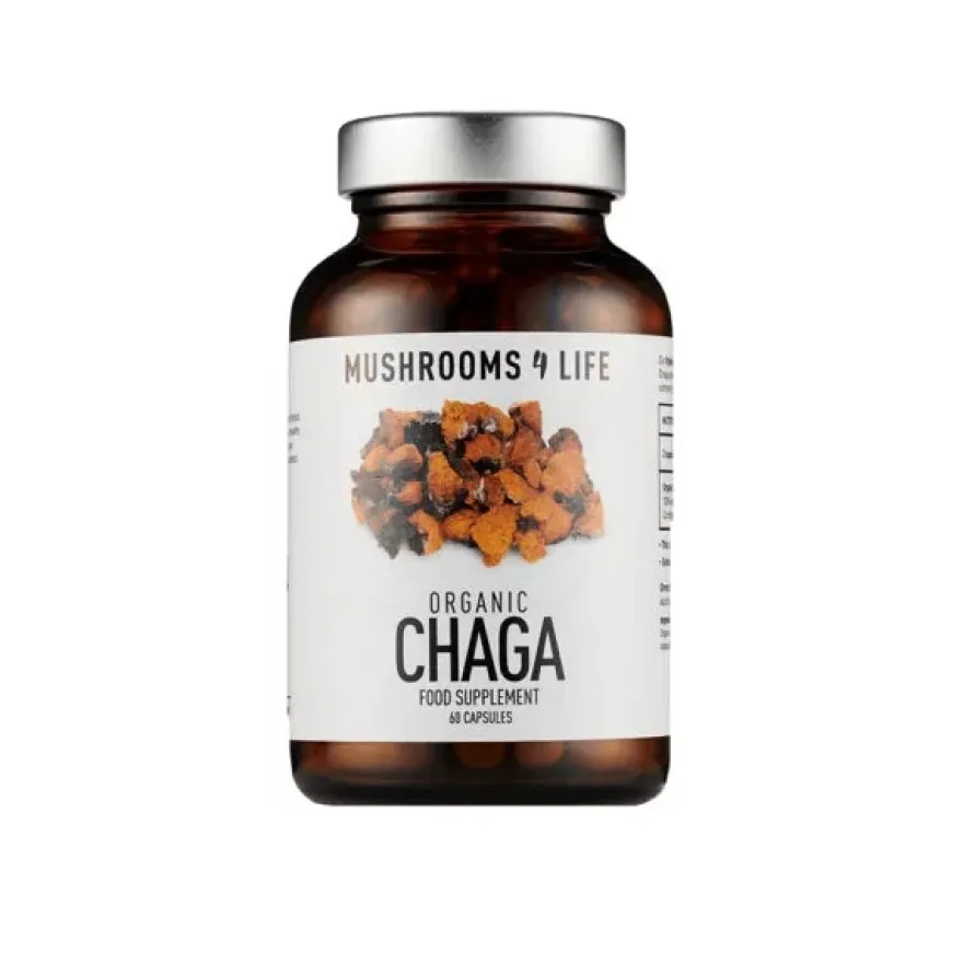 Mushrooms For Life Luomu Chaga (Parasta ennen 19.10.2026)