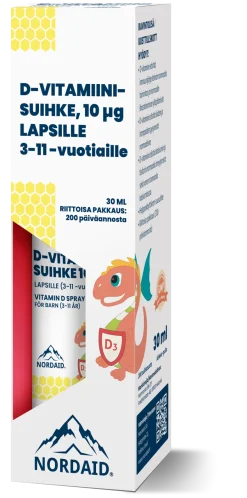 Nordaid D-vitamiinisuihke 10 mikrog Lapsille