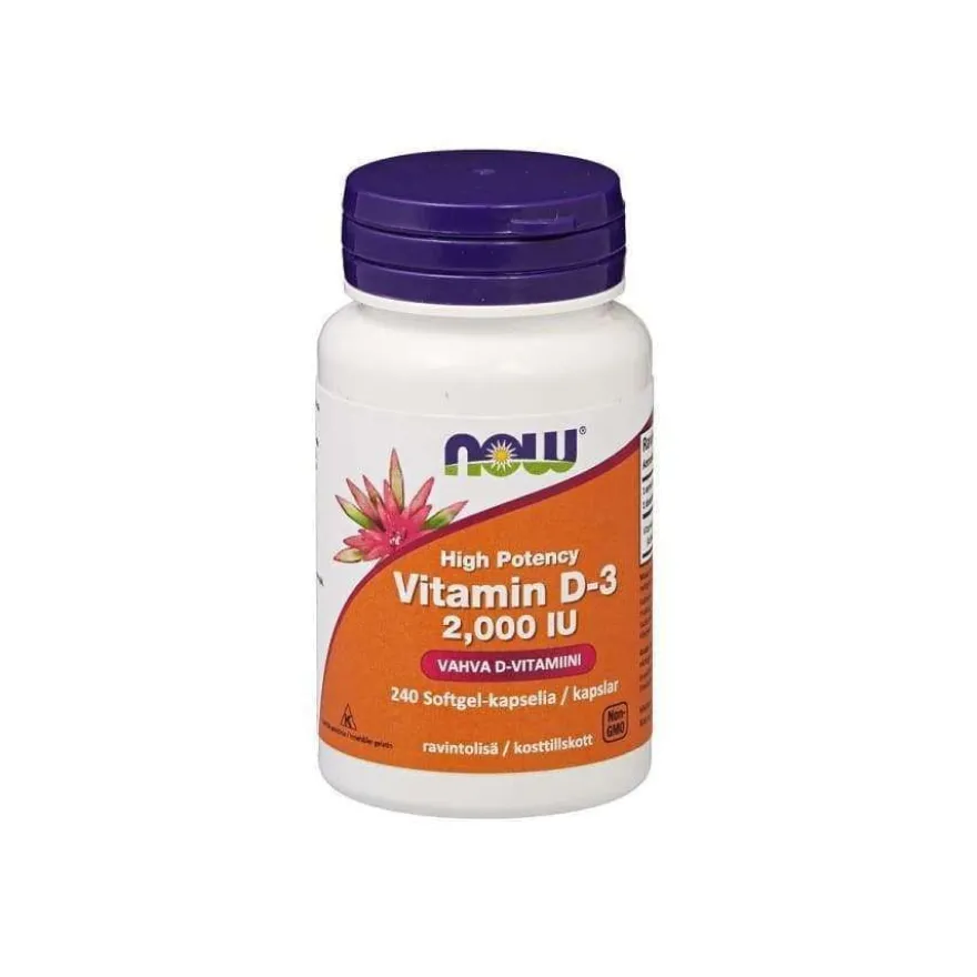 Now Foods D3-vitamiini 50 mikrog