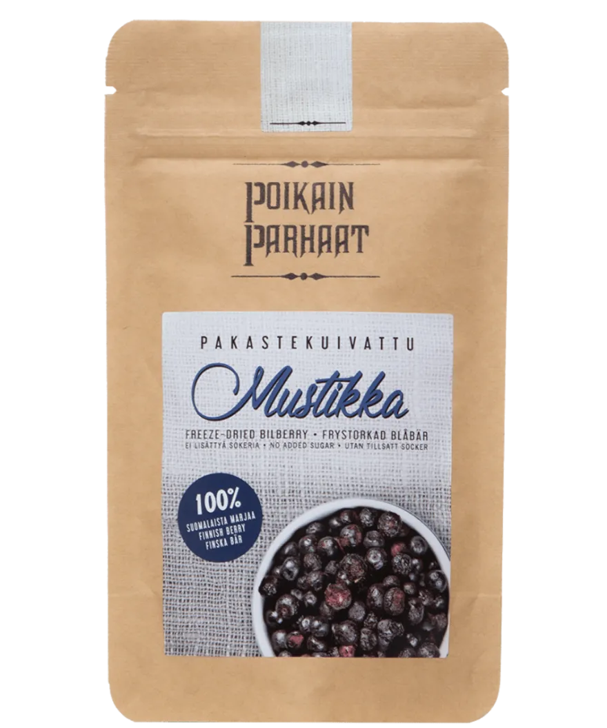 Poikain Parhaat Pakastekuivattu Mustikka