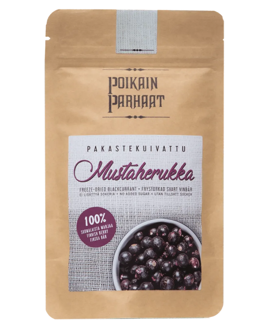 Poikain Parhaat Pakastekuivattu Mustaherukka