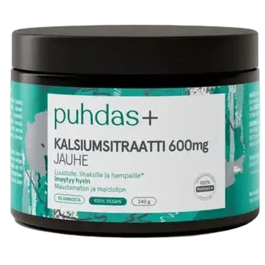 Puhdas+ Kalsiumsitraatti 600 mg