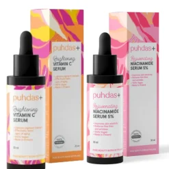 Puhdas Lahjapakkaus Niacinamide Serum & Vitamin C Serum