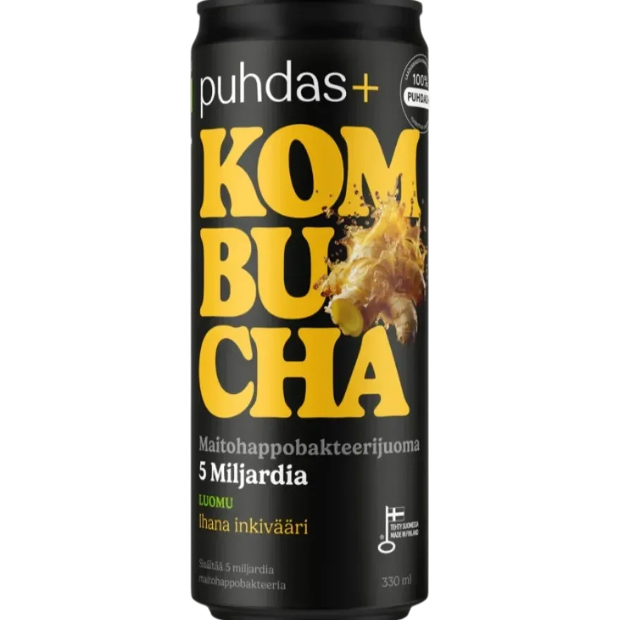 Puhdas+ Luomu Kombucha Ihana Inkivääri