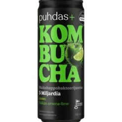 Puhdas+ Luomu Kombucha Raikas Omena-Lime