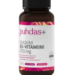 Puhdas+ Niasiini B3-vitamiini 500 mg