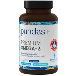 Puhdas+ Premium Omega-3 -kapselit