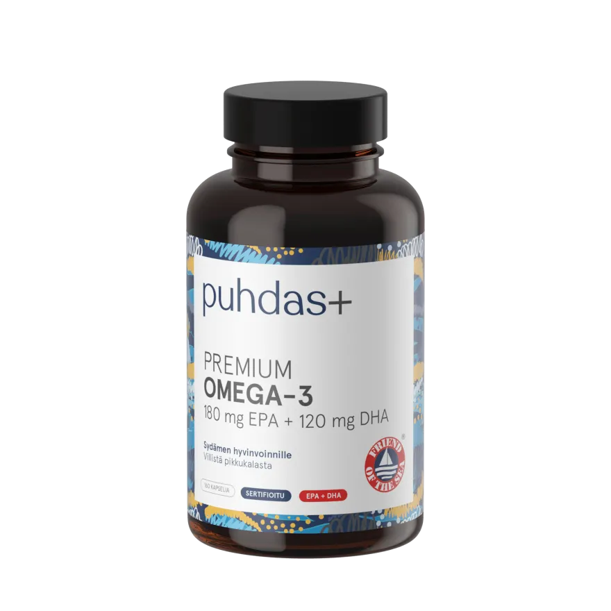 Puhdas+ Premium Omega-3 180 mg EPA + 120 mg DHA