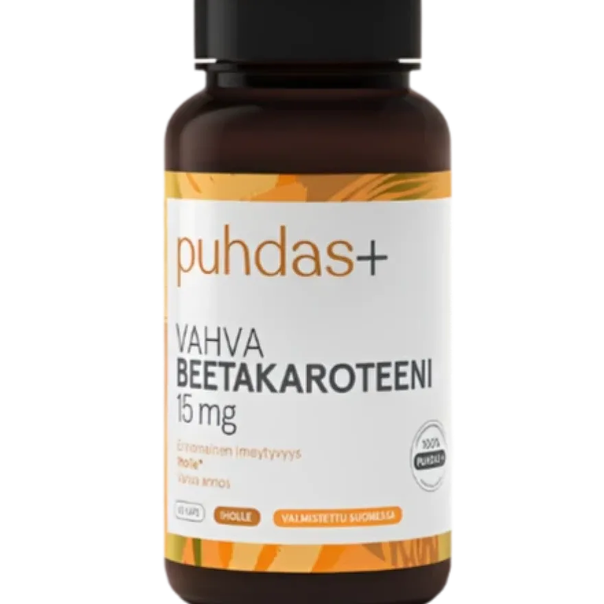 Puhdas+ Vahva Beetakaroteeni 15 mg