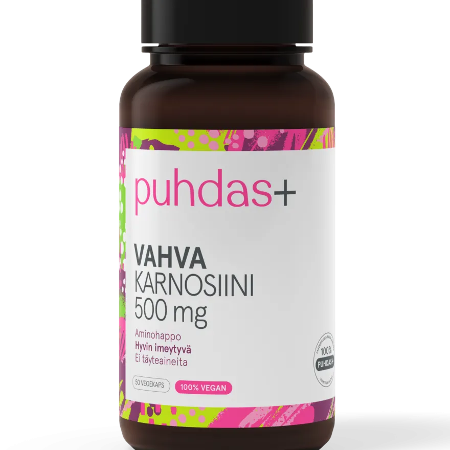 Puhdas+ Vahva Karnosiini 500 mg