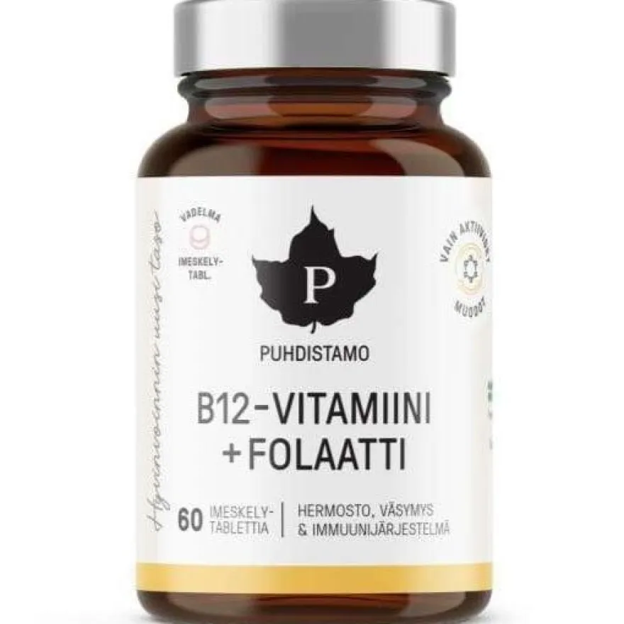 Puhdistamo B12-vitamiini + Folaatti