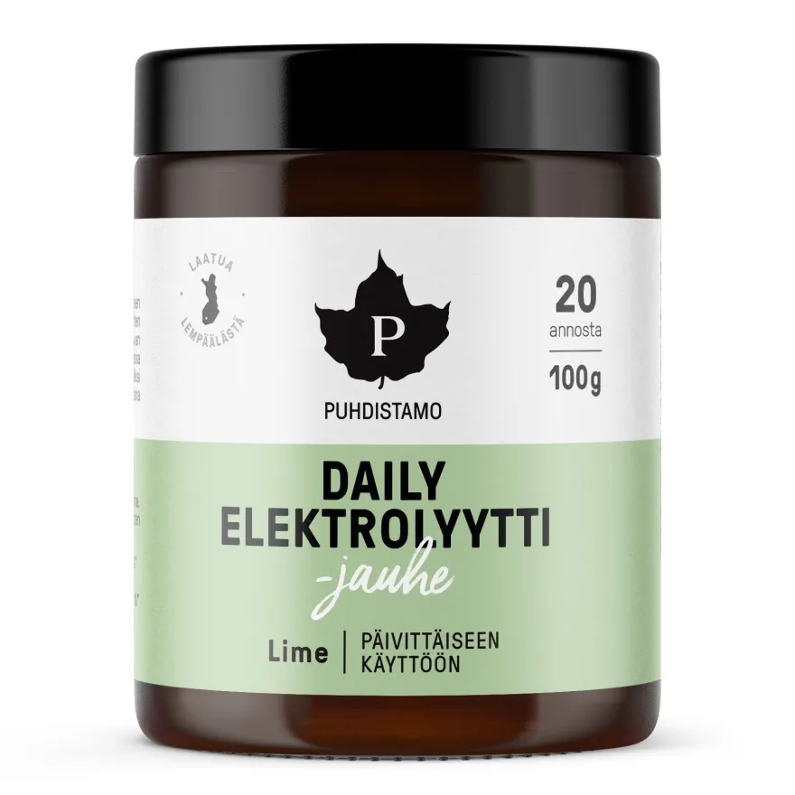 Puhdistamo Daily Elektrolyyttijauhe Lime