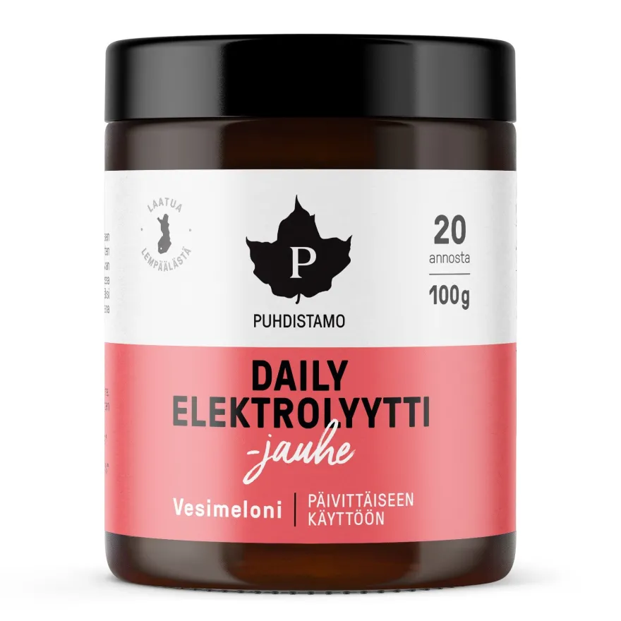 Puhdistamo Daily Elektrolyyttijauhe Vesimeloni