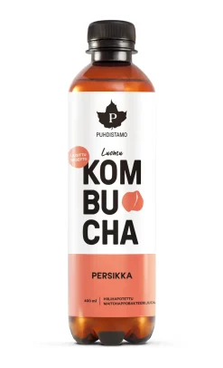 Puhdistamo Luomu Kombucha Persikka 12-pack