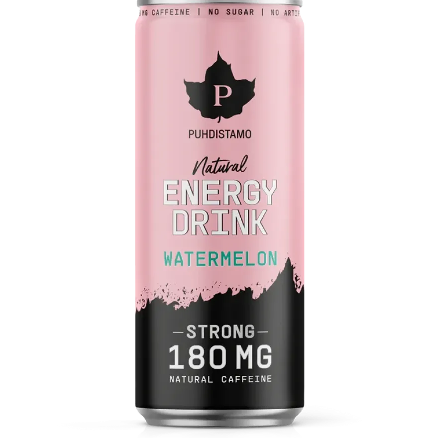 Puhdistamo Natural Energy Drink Watermelon Strong