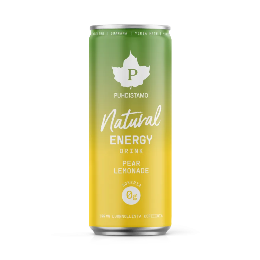 Puhdistamo Natural Energy Drink Pear Lemonade