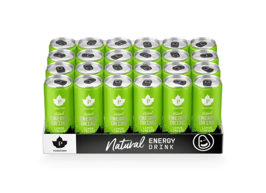 Puhdistamo Natural Energy Drink Lemon Limeade Strong