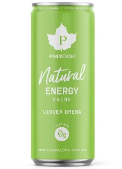 Puhdistamo Natural Energy Drink Green Apple