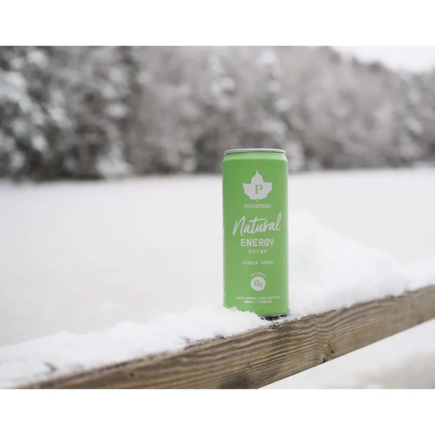 Puhdistamo Natural Energy Drink Green Apple
