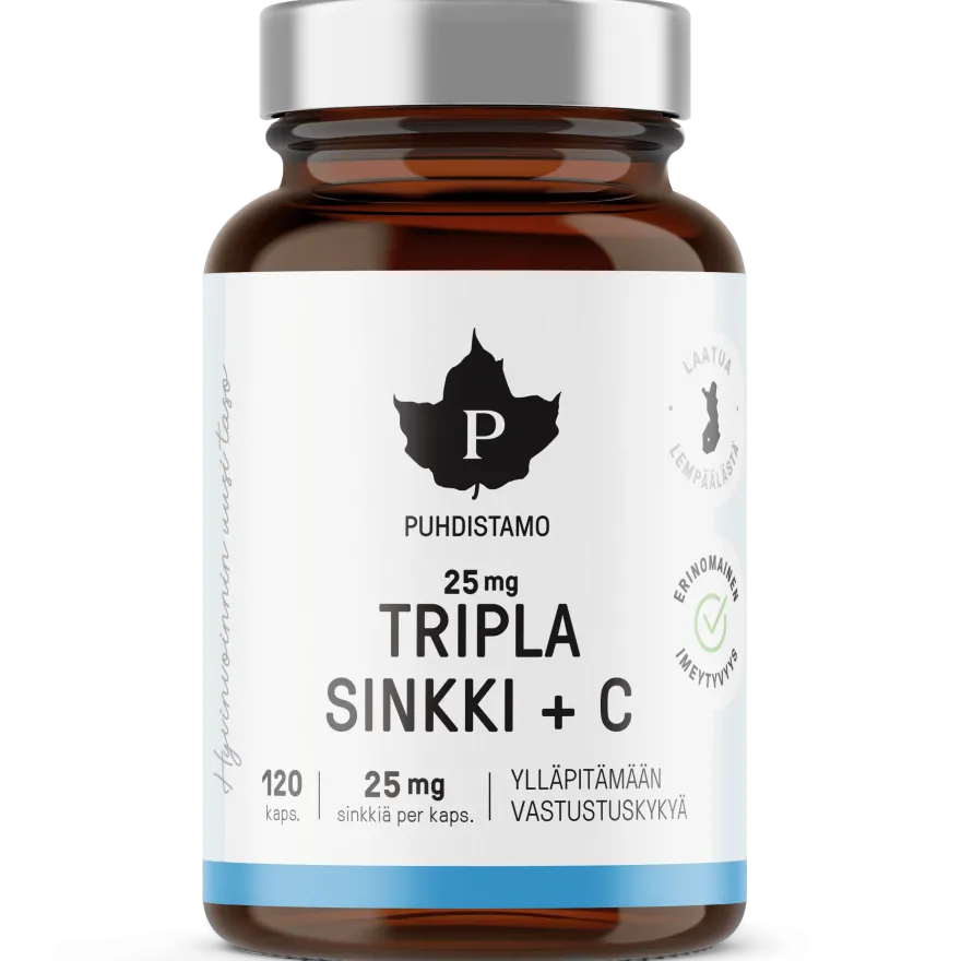 Puhdistamo Tripla Sinkki 25 mg