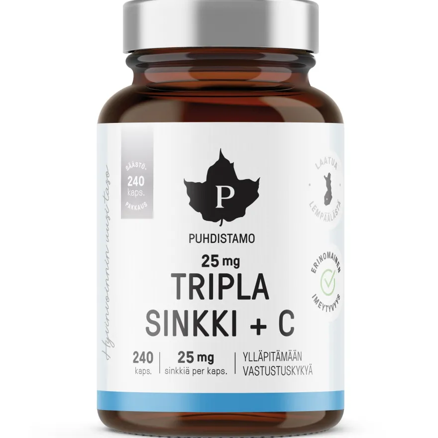 Puhdistamo Tripla Sinkki 25 mg