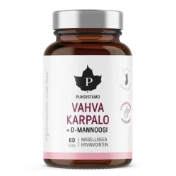 Puhdistamo Vahva Karpalo + D-mannoosi