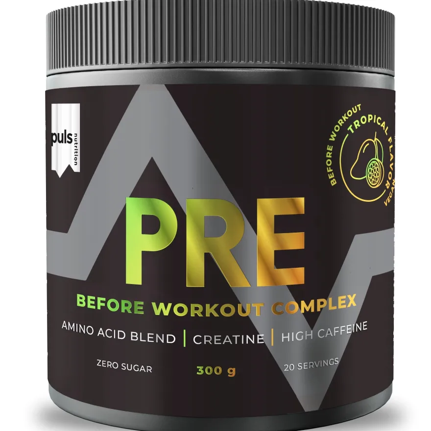 Puls Pre-Workout Complex Tropical (Parasta ennen 02.09.2026)