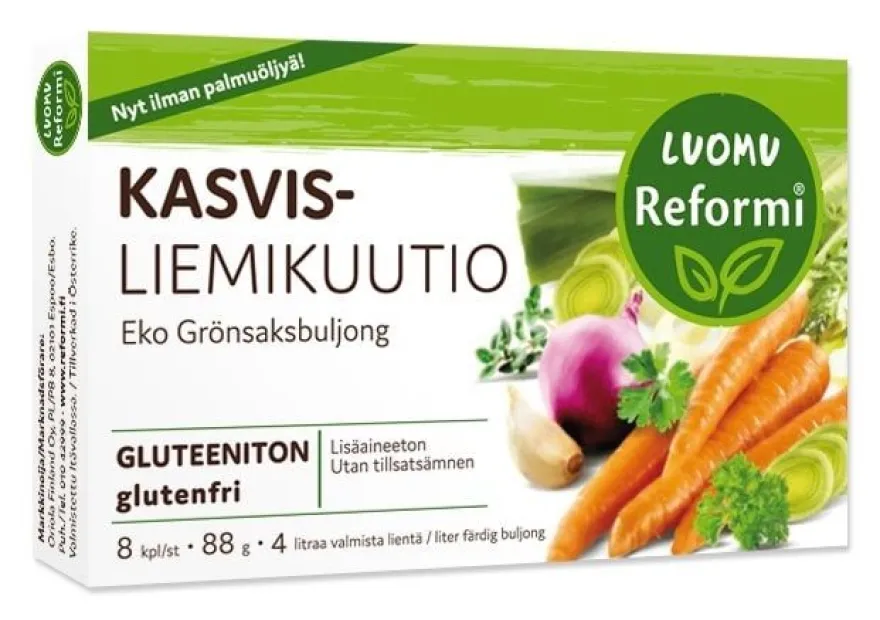 Reformi Luomu Kasvisliemikuutio