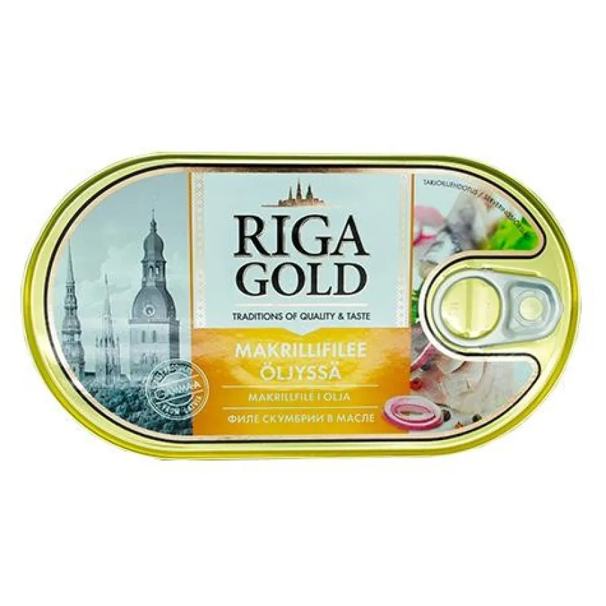 Riga Gold Makrillifilee Öljyssä