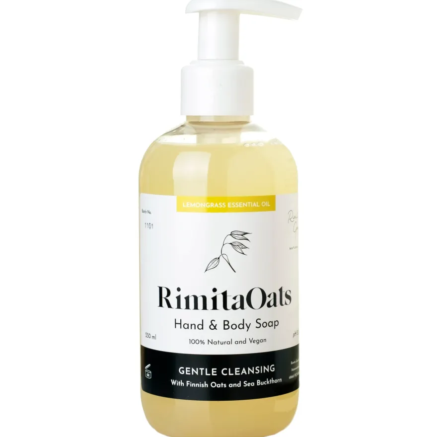 Rimita Oats Käsi- ja Vartalosaippua Sitruunaruoho