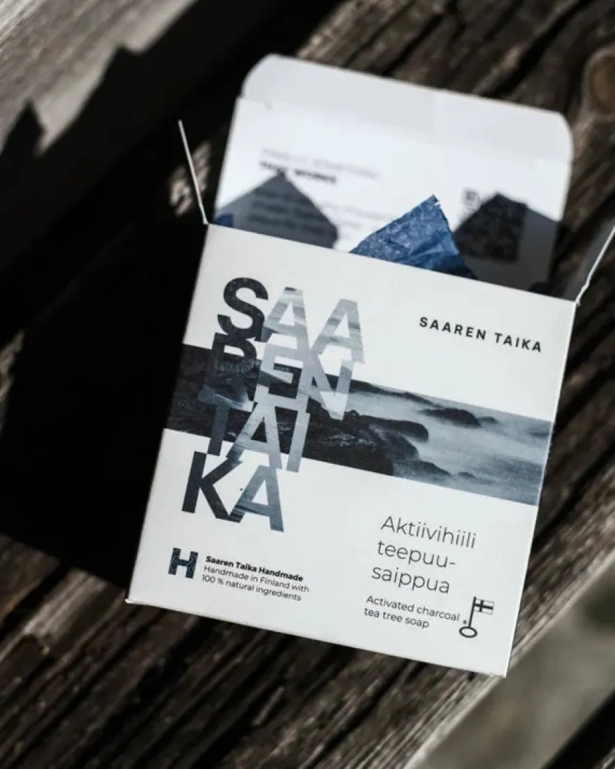 Saaren Taika Aktiivihiili Teepuusaippua