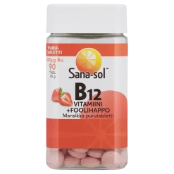 Sana-sol B12-vitamiini + Foolihappo purutabletit