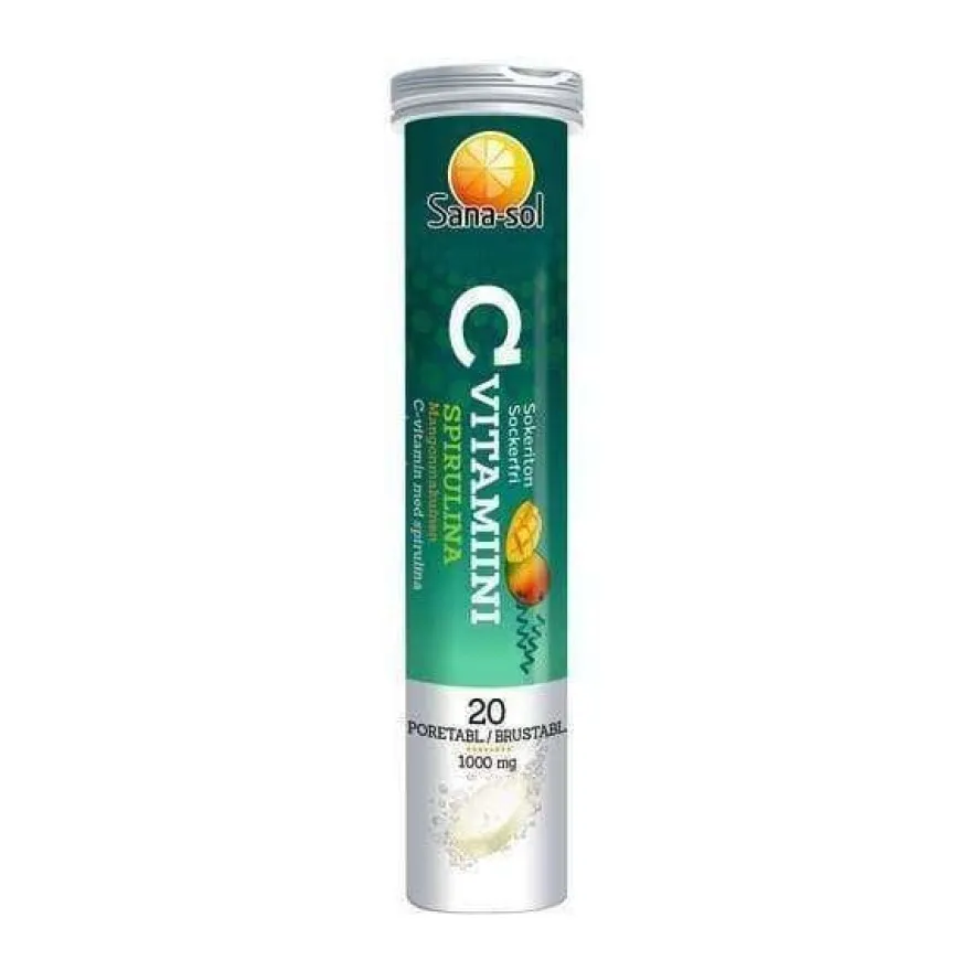 Sana-sol C-vitamiinipore Spirulina-Mango