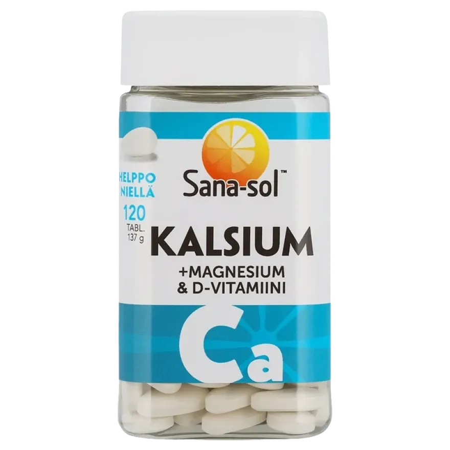 Sana-sol Kalsium + Magnesium & D-vitamiini