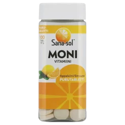Sana-sol Monivitamiini Purutabletti Appelsiini