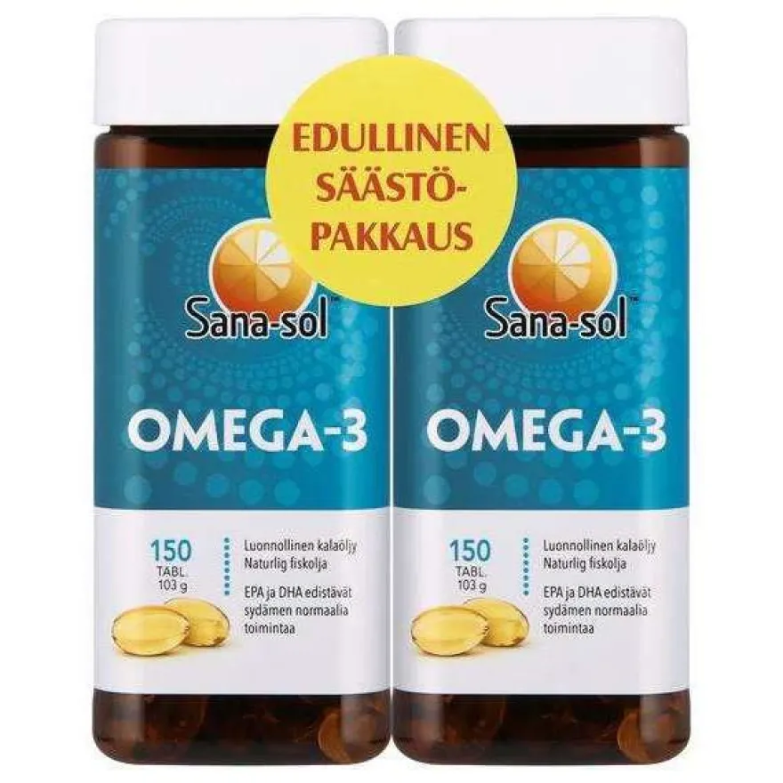 Sana-sol Omega-3 Kalaöljy 2-pack