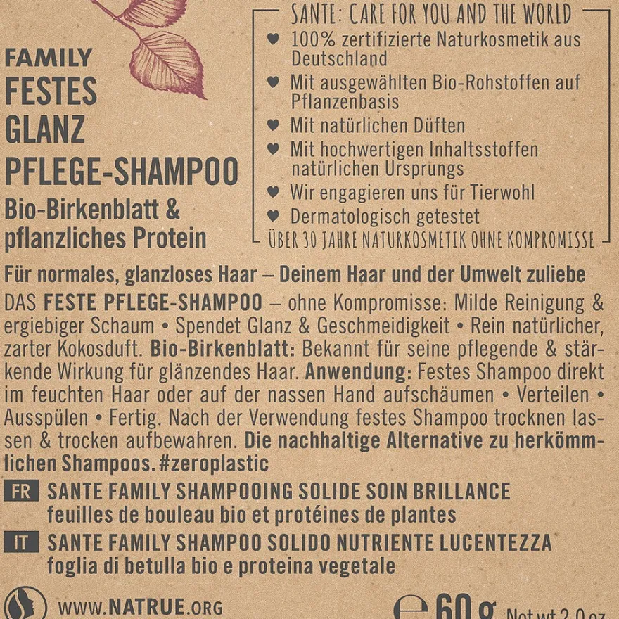 Sante Family Solid Shine Care Palahampoo