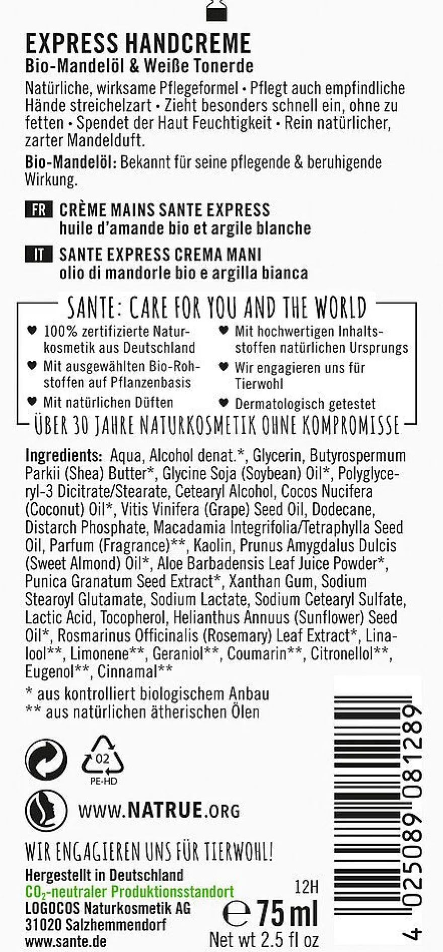 Sante Käsivoide Express