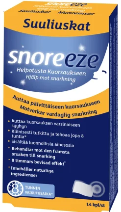 Snoreeze Suuliuskat (Parasta ennen 31.10.2026)
