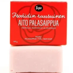 Sopo Isoäidin Ruusuinen Aito Palasaippua