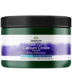 Swanson Calcium Citrate Powder (Parasta ennen 31.10.2026)