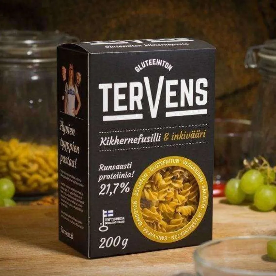 Tervens Kikhernefusilli & Inkivääri