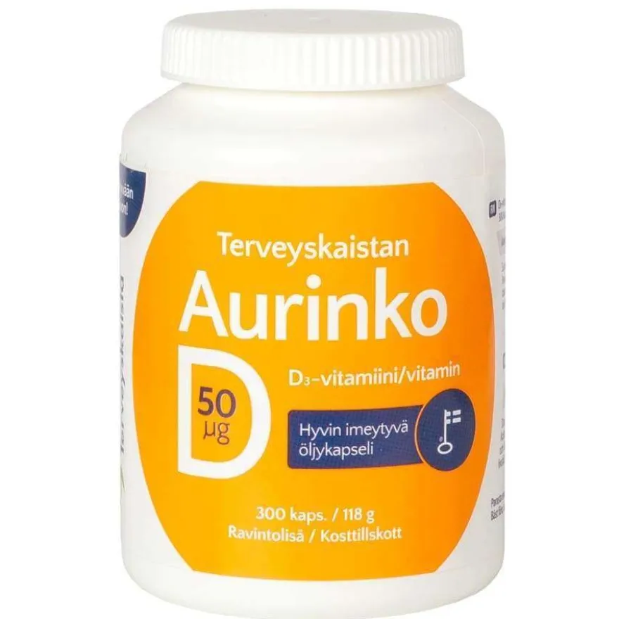 Terveyskaista D-vitamiini 50 mikrog