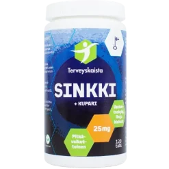 Terveyskaista Pitkävaikutteinen Sinkki+Kupari