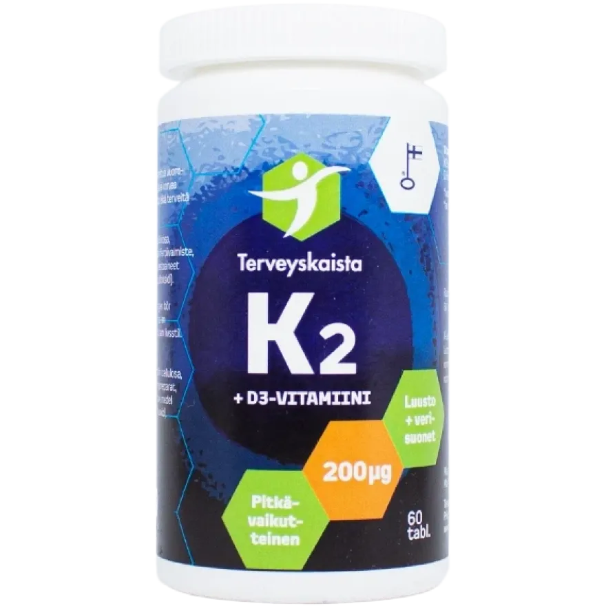 Terveyskaista Pitkävaikutteinen K2+D3