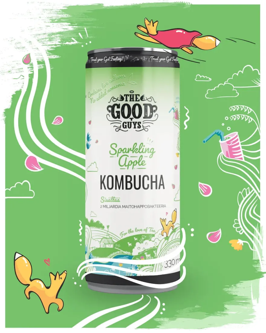 The Good Guys Luomu Kombucha Sparkling Apple